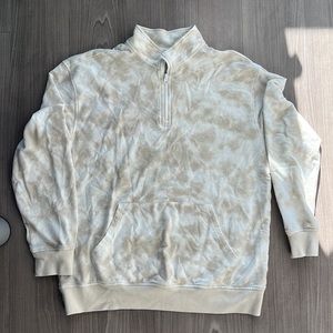 tie dye quarter zip